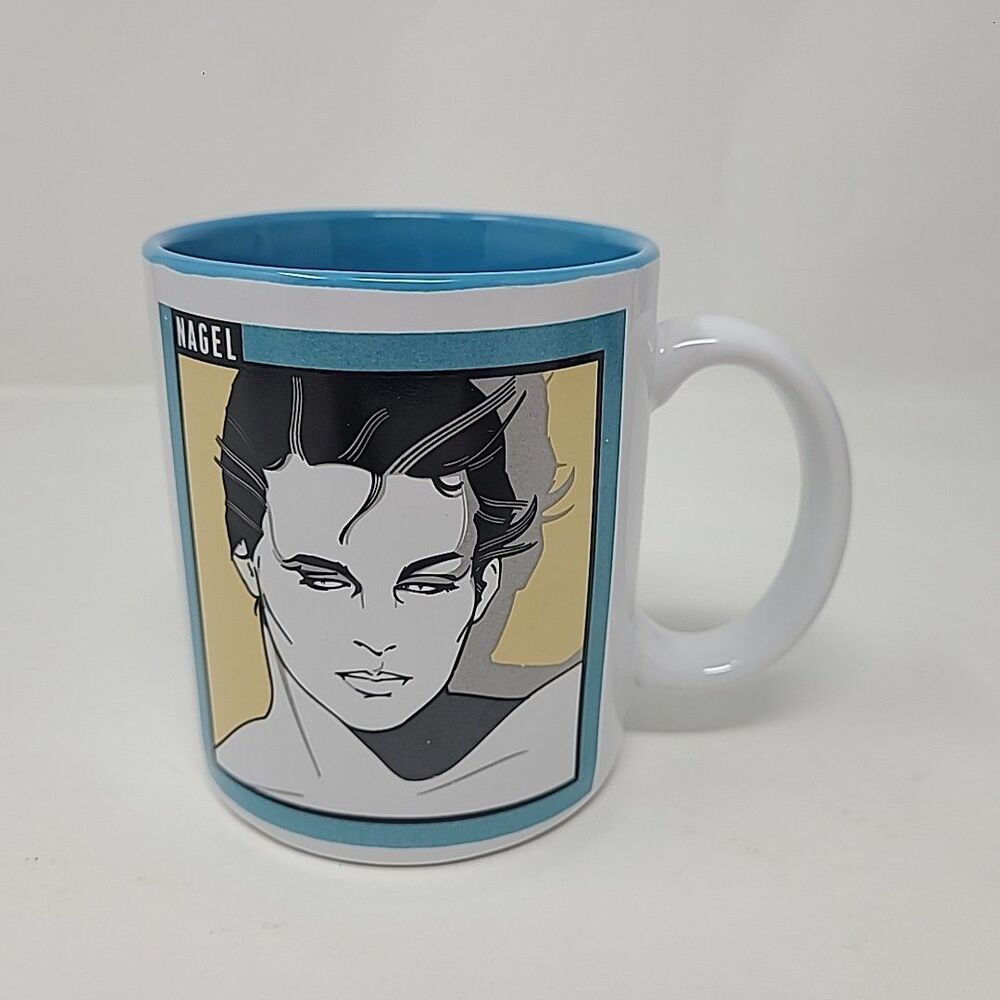 Patrick Nagel 90's Rare Vintage Coffee Mug Pop Art Figi Graphics MU-NA-103